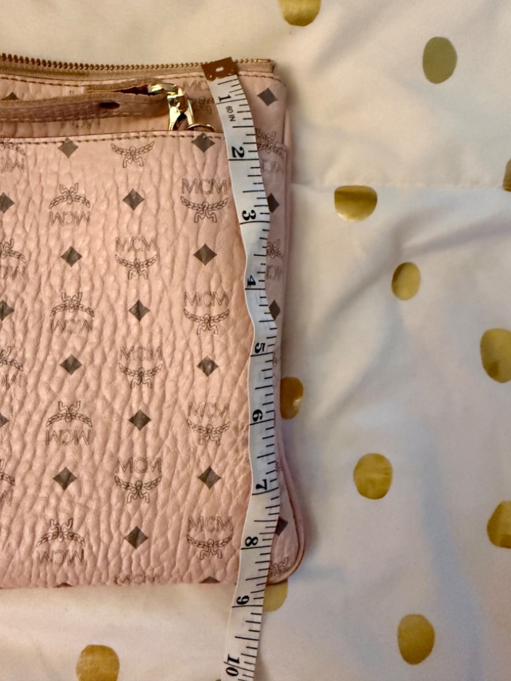MCM Visetos pebble leather pink crossbody bag - Picture 4 of 7